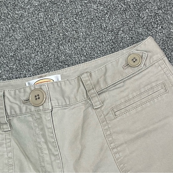 Vintage Talbots Stretch Capri Pants Womens Size 2 Petite Beige Pockets - Picture 4 of 10